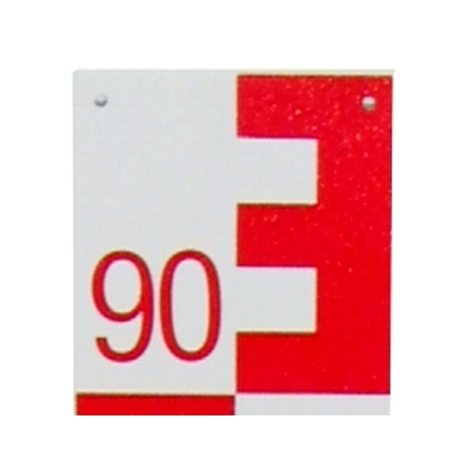 NESTLE Pegellatte, rot, Teilung 00-90, unten beginnend NESTLE Pegellatte, rot, Teilung 00-90, unten beginnend